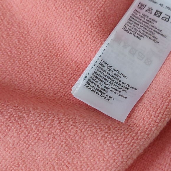 All saints cold shoulder cropped soft pink hoodie - Picture 14 of 14